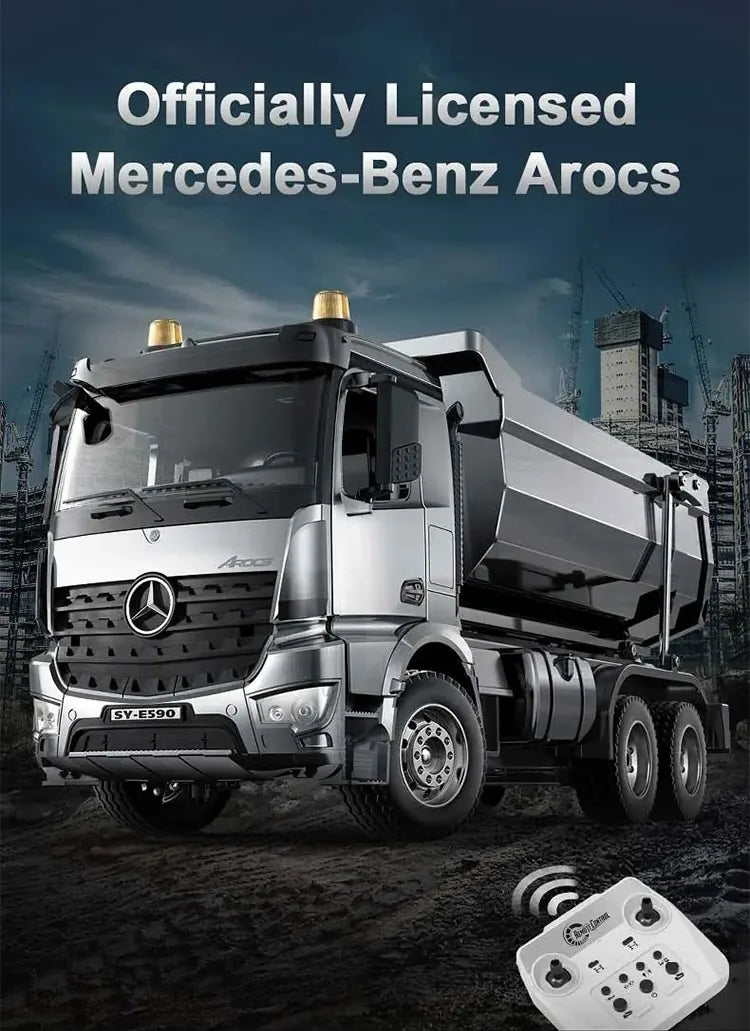 1:20 R/C STK-013 2.4G Mercedes Benz Arocs Remote Control Dump Truck