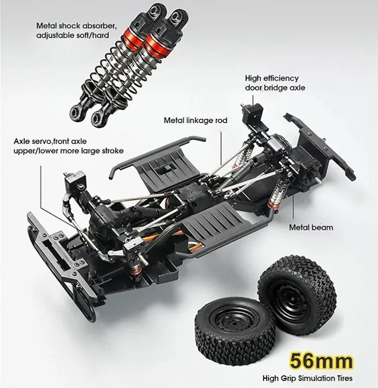 Auto da arrampicata fuoristrada Land Rover Defender 110 R/C STK-014 2.4G in scala 1:20 