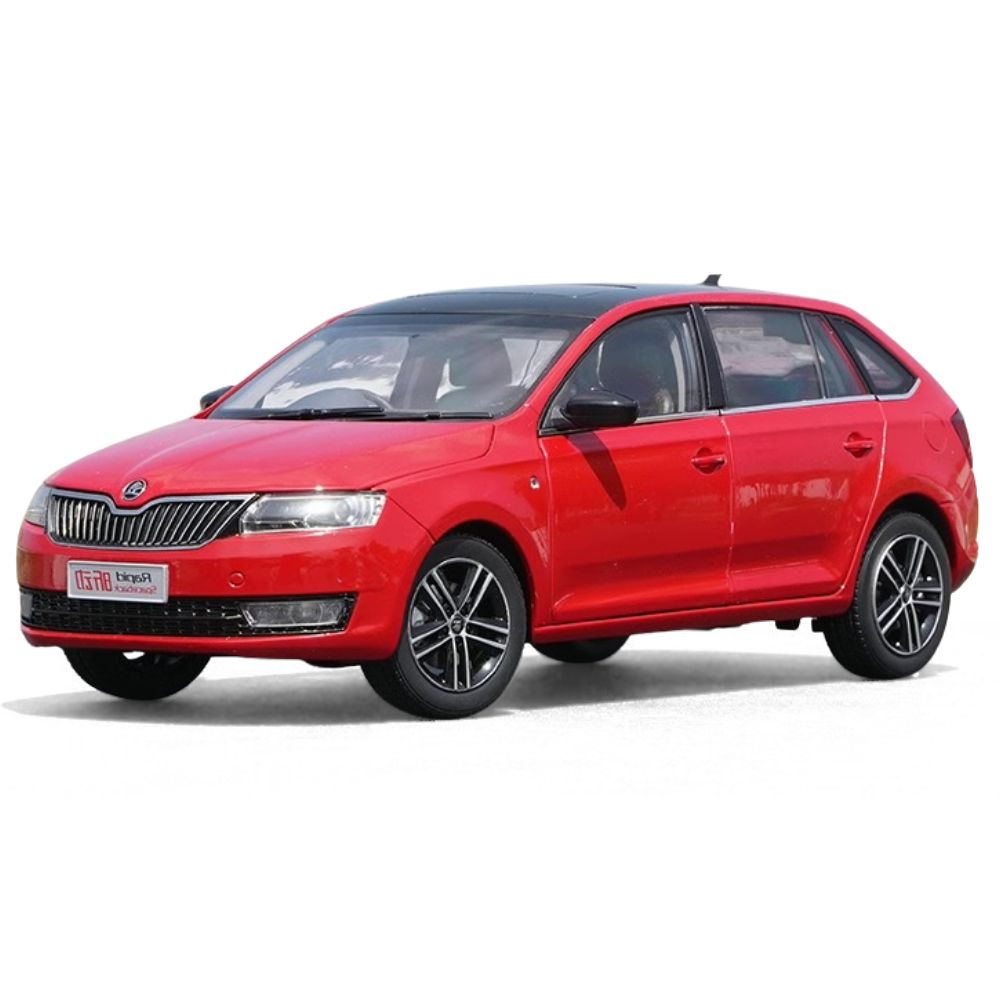 1:18 Skoda 2013 Rapid Spaceback Red Die Cast Model Car