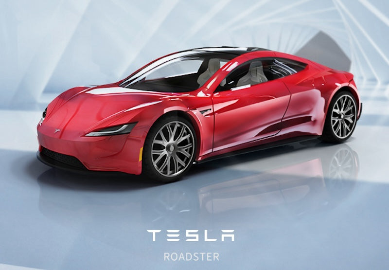 1:64 Tesla 2017 Roadster Die Cast Model Car