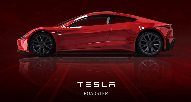 1:64 Tesla 2017 Roadster Die Cast Model Car