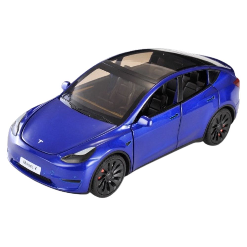 1:24 Tesla 2019 Model Y Blue Die Cast Model Car