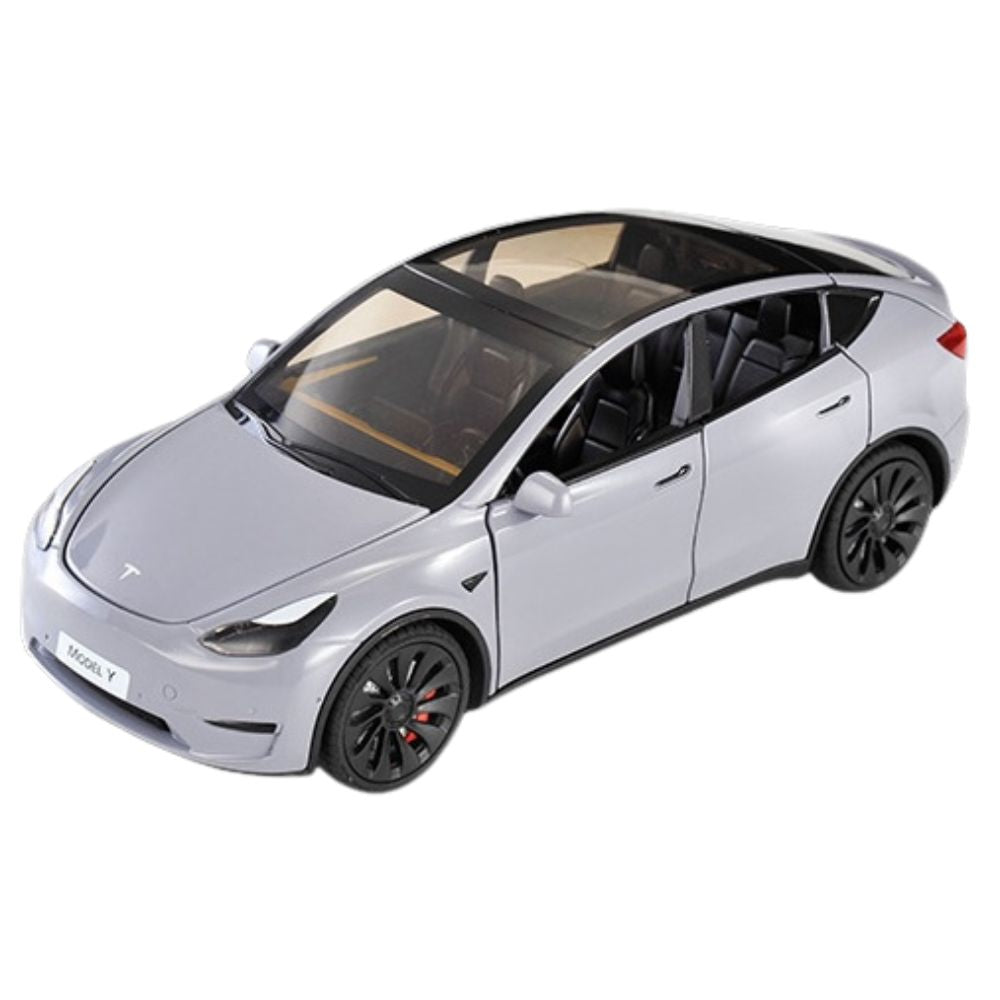 1:24 Tesla 2019 Model Y Gray Die Cast Model Car