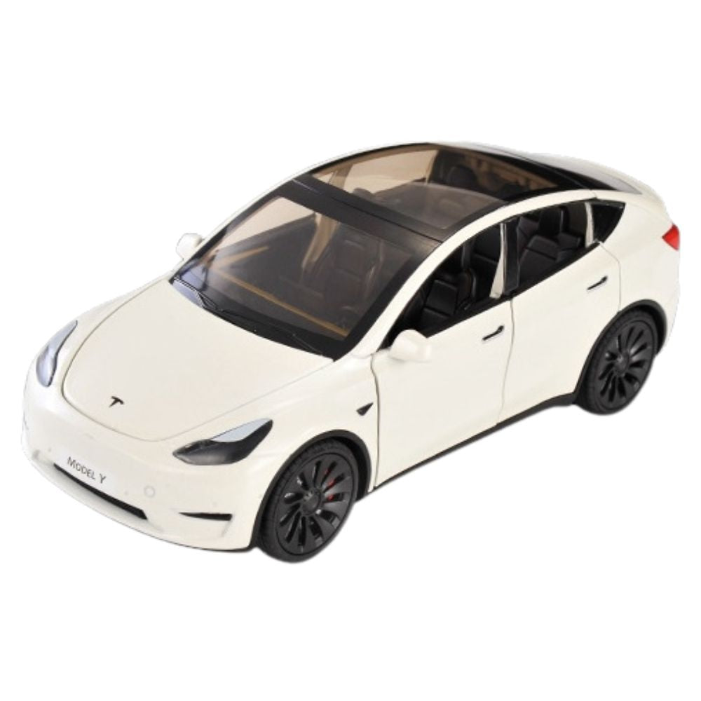 1:24 Tesla 2019 Model Y White Die Cast Model Car