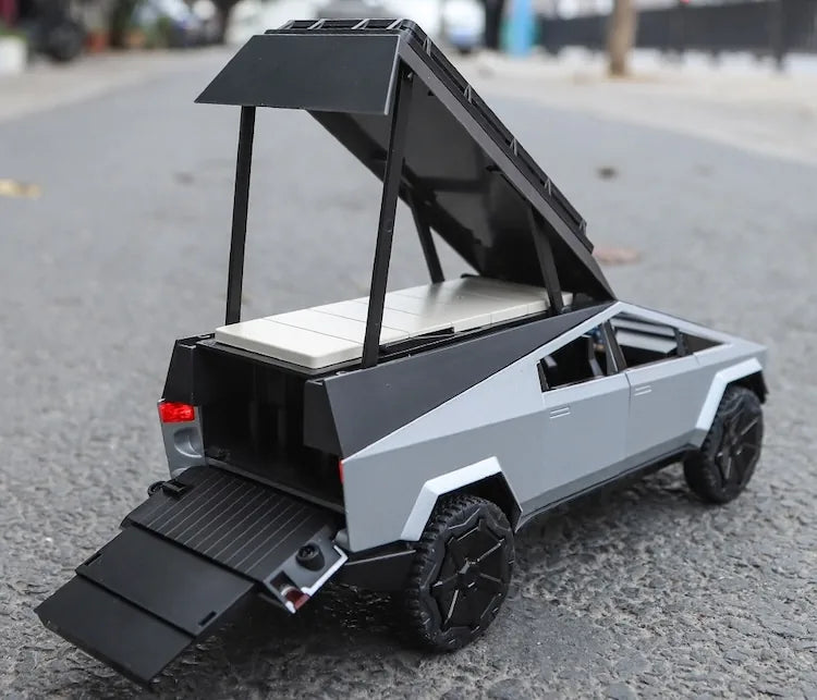 Véhicule de camping-car Cybertruck Tesla 2023 à l'échelle 1:24 