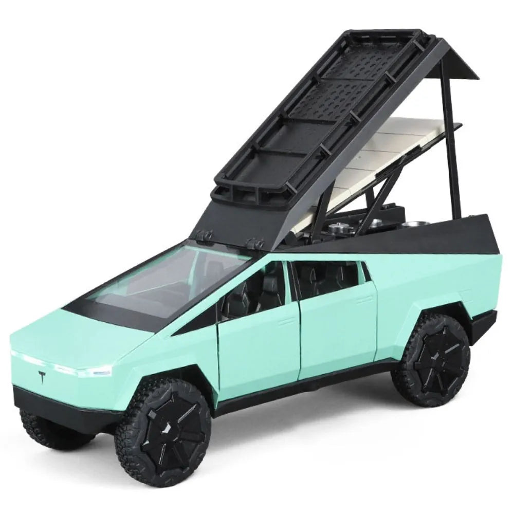 Véhicule de camping-car Cybertruck Tesla 2023 à l'échelle 1:24 