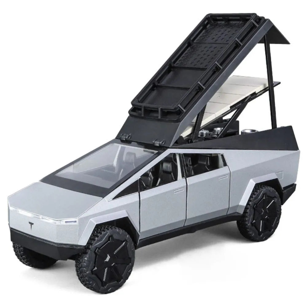 Véhicule de camping-car Cybertruck Tesla 2023 à l'échelle 1:24 