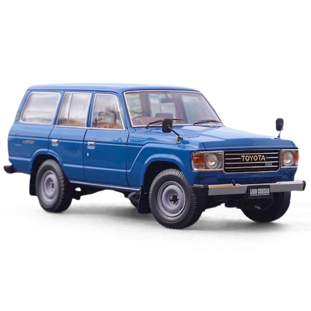 1:18 Toyota 1980 Land Cruiser J60 Blue Die Cast Model Car