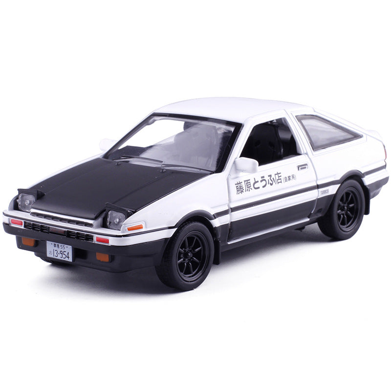 1:32 Toyota 1983 Corolla AE86 Initial D Black Die Cast Model Car