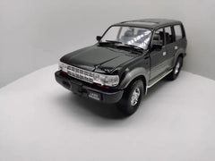 1:18 Toyota 1990 Land Cruiser 80 Series Black Die Cast Model Car