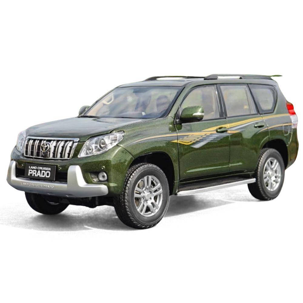 1:18 Toyota 2009 Land Cruiser Prado Green Pattern Die Cast Model Car