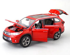 1:32 Toyota 2016 Highlander 3rd Die Cast Model Car