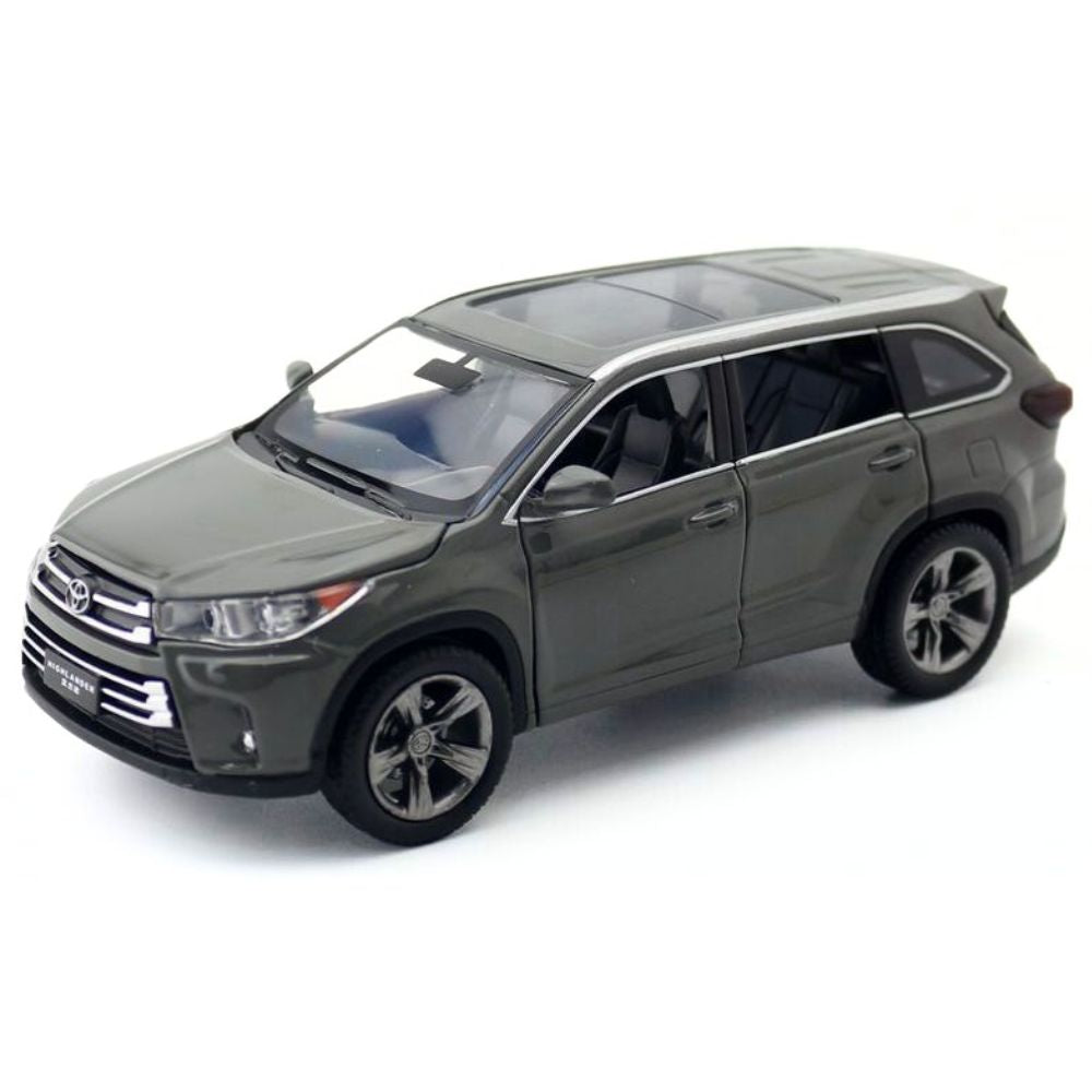 1:32 Toyota 2016 Highlander 3rd Gray Die Cast Model Car