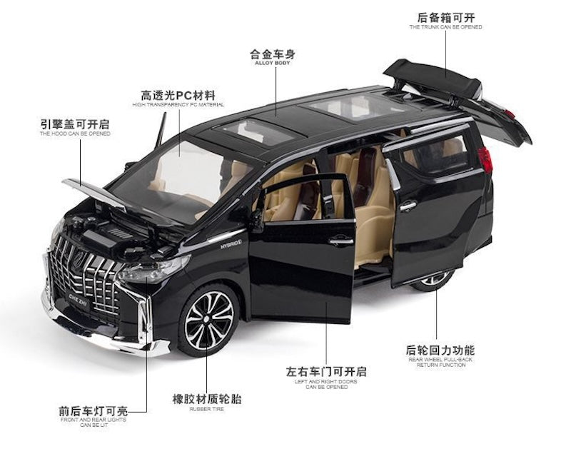 1:24 Toyota 2018 Alphard SC Die Cast Model Car