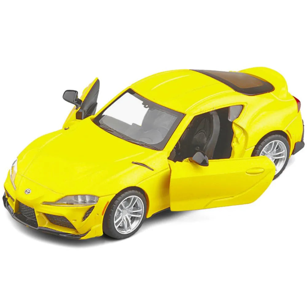 1:32 Toyota 2019 Supra 5th Yellow Die Cast Model Car