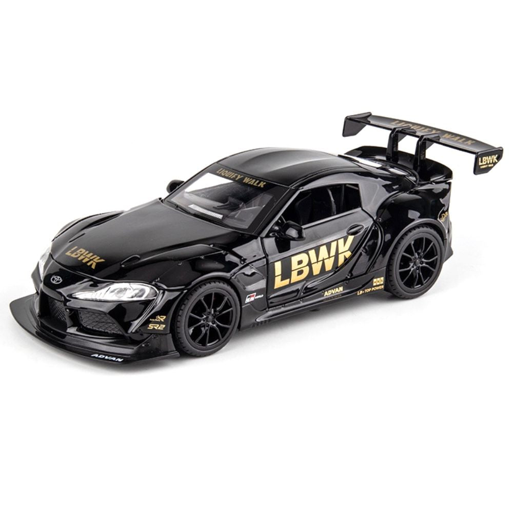 1:24 Toyota 2019 Supra LBWK 5th Black Die Cast Model Car