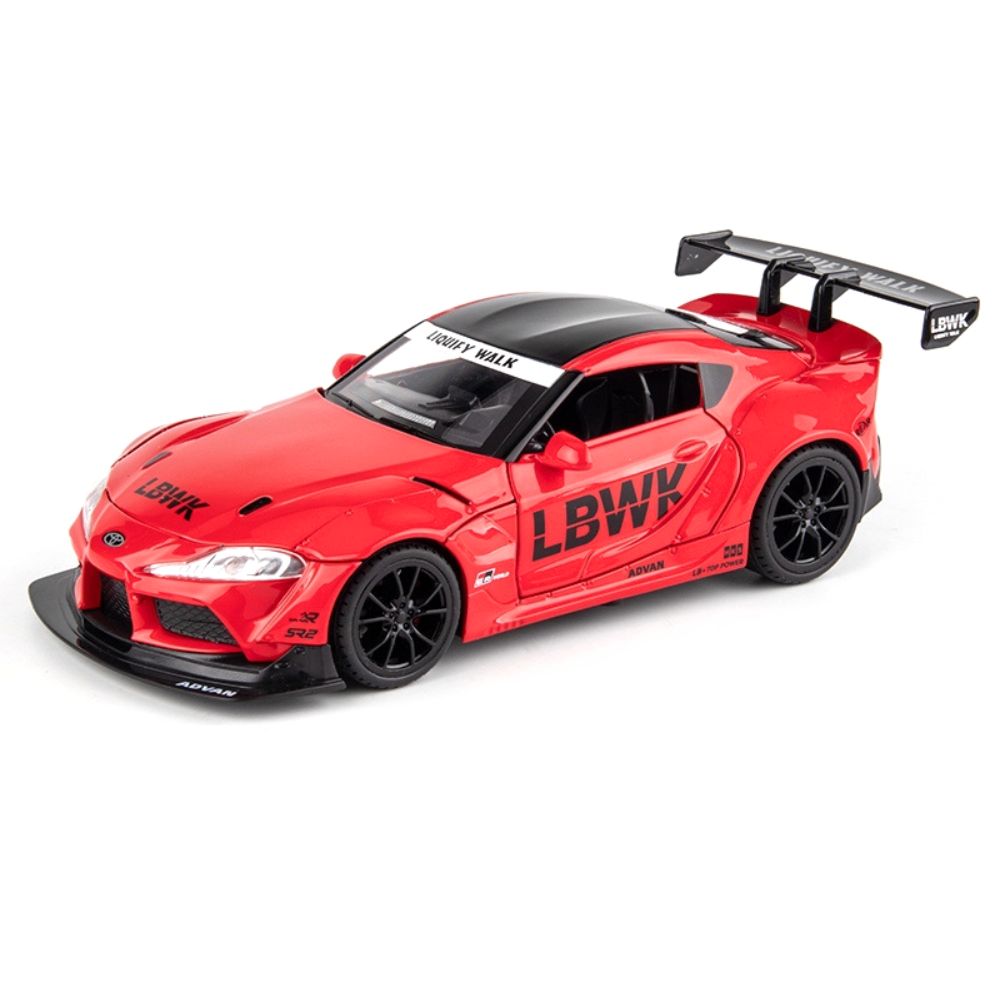 1:24 Toyota 2019 Supra LBWK 5th Red Die Cast Model Car