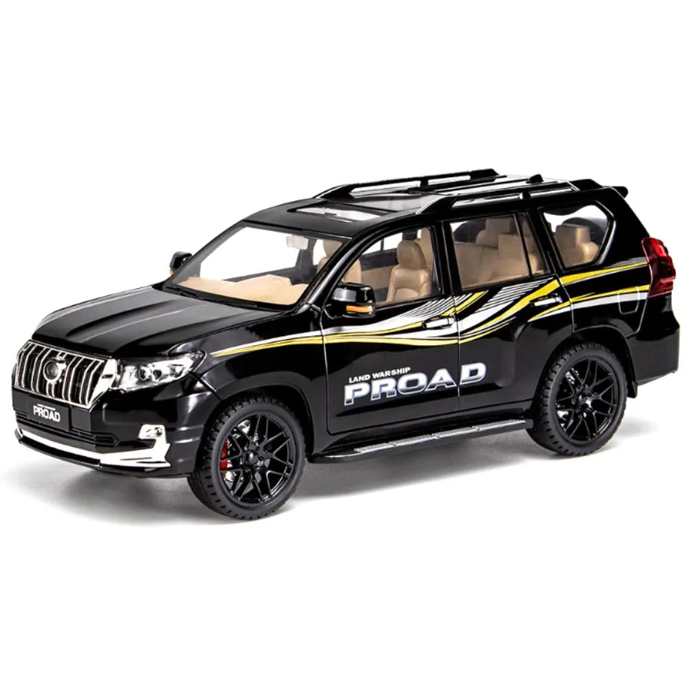 1:18 Toyota 2020 Land Cruiser Prado Black Die Cast Model Car