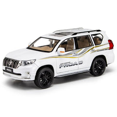 1:18 Toyota 2020 Land Cruiser Prado White Die Cast Model Car