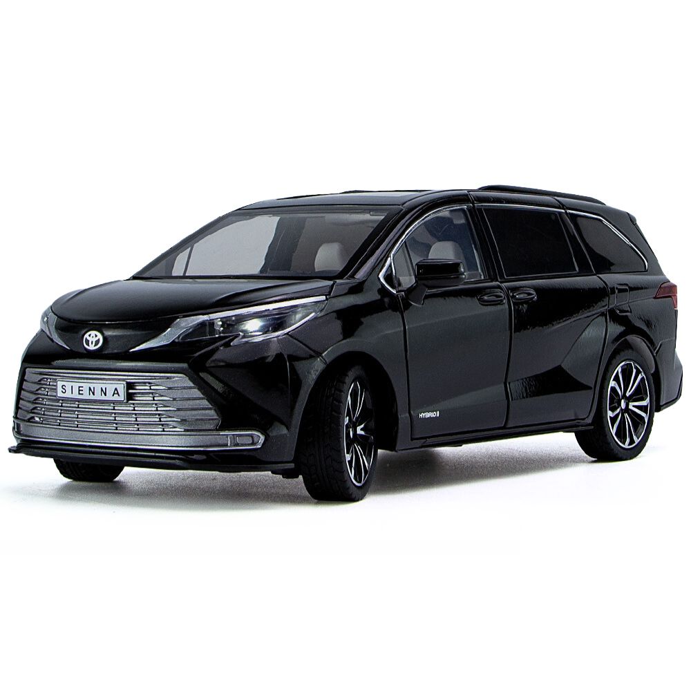 1:24 Toyota 2020 Sienna XL40 4th Black Die Cast Model Car