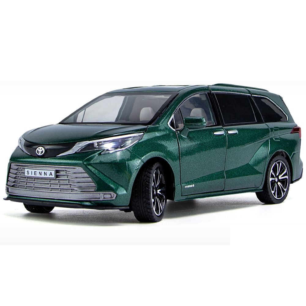 1:24 Toyota 2020 Sienna XL40 4th Green Die Cast Model Car