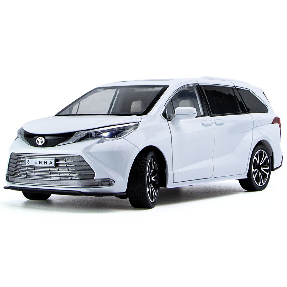 1:24 Toyota 2020 Sienna XL40 4th White Die Cast Model Car