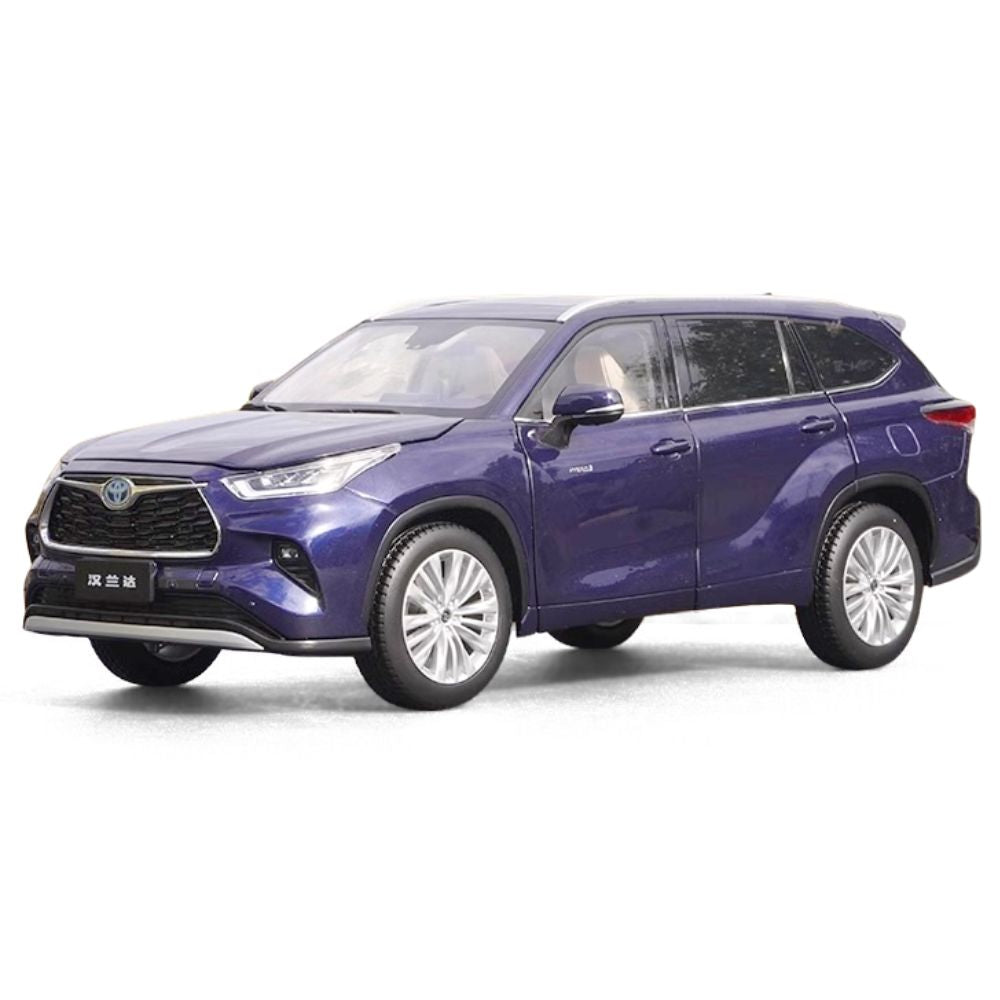 1:18 Toyota 2021 Highlander Purple Die Cast Model Car