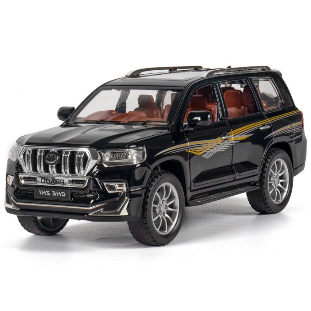 1:24 Toyota 2023 Land Cruiser Prado Black Die Cast Model Car