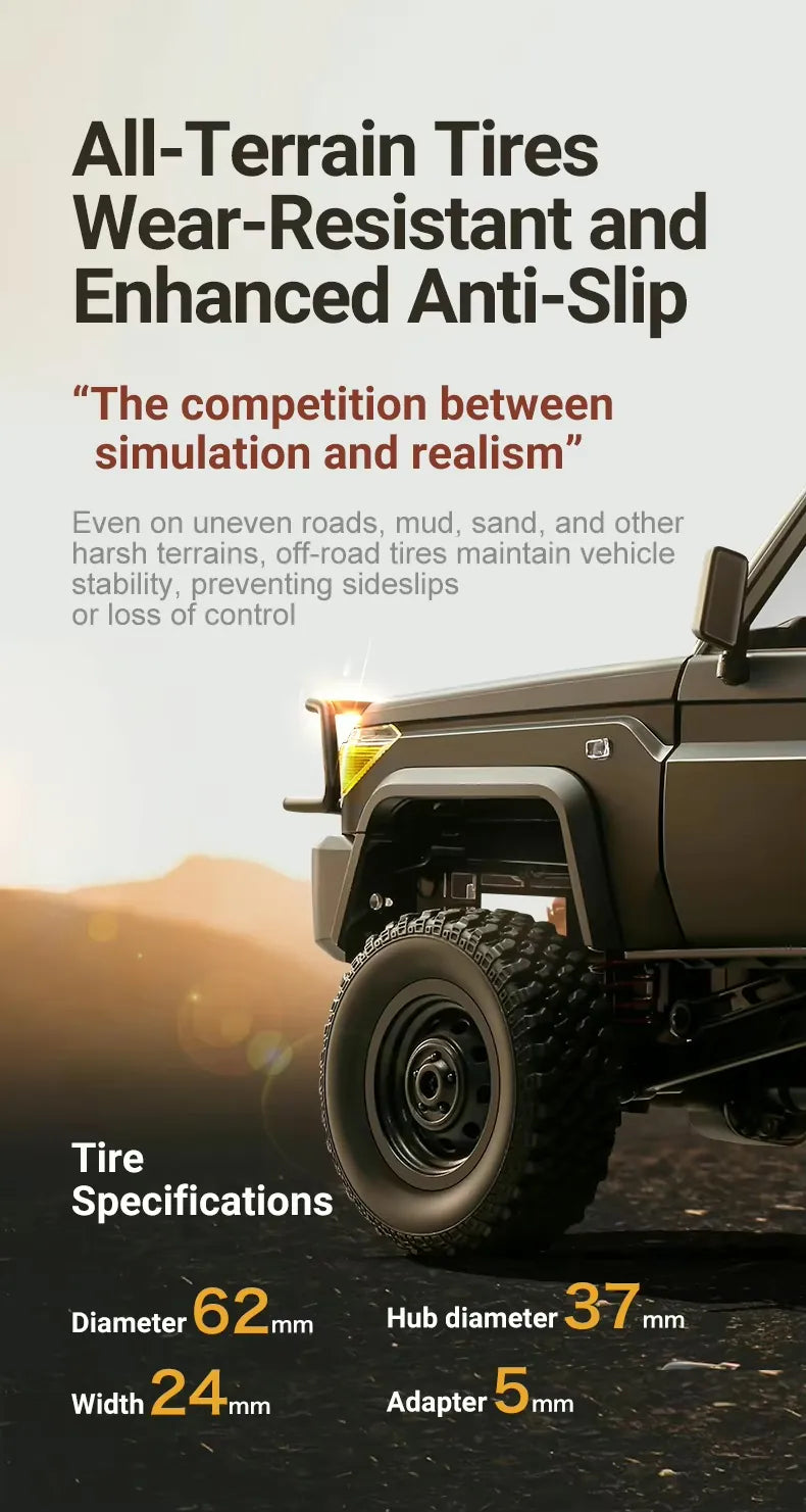 1:12 Toyota Land Cruiser RC Off-Road Crawler