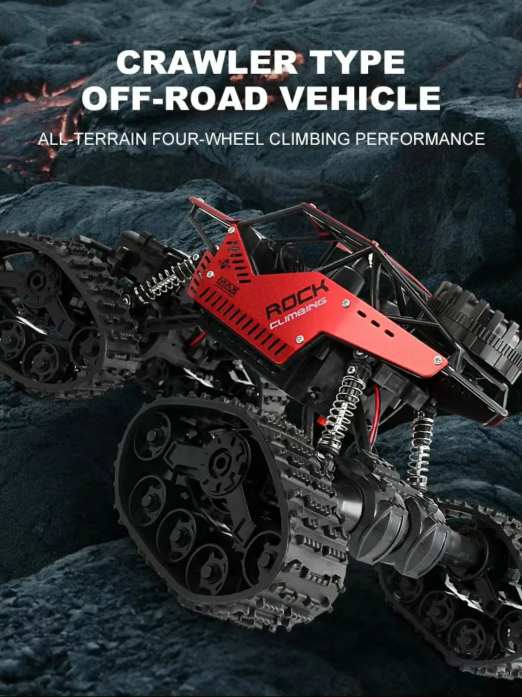 1:16 Scale Tracked RC Climbing Car - All-Terrain Off-Road 4WD Vehicle