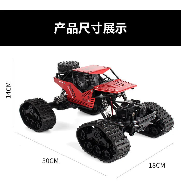 1:16 Scale Tracked RC Climbing Car - All-Terrain Off-Road 4WD Vehicle RC Car