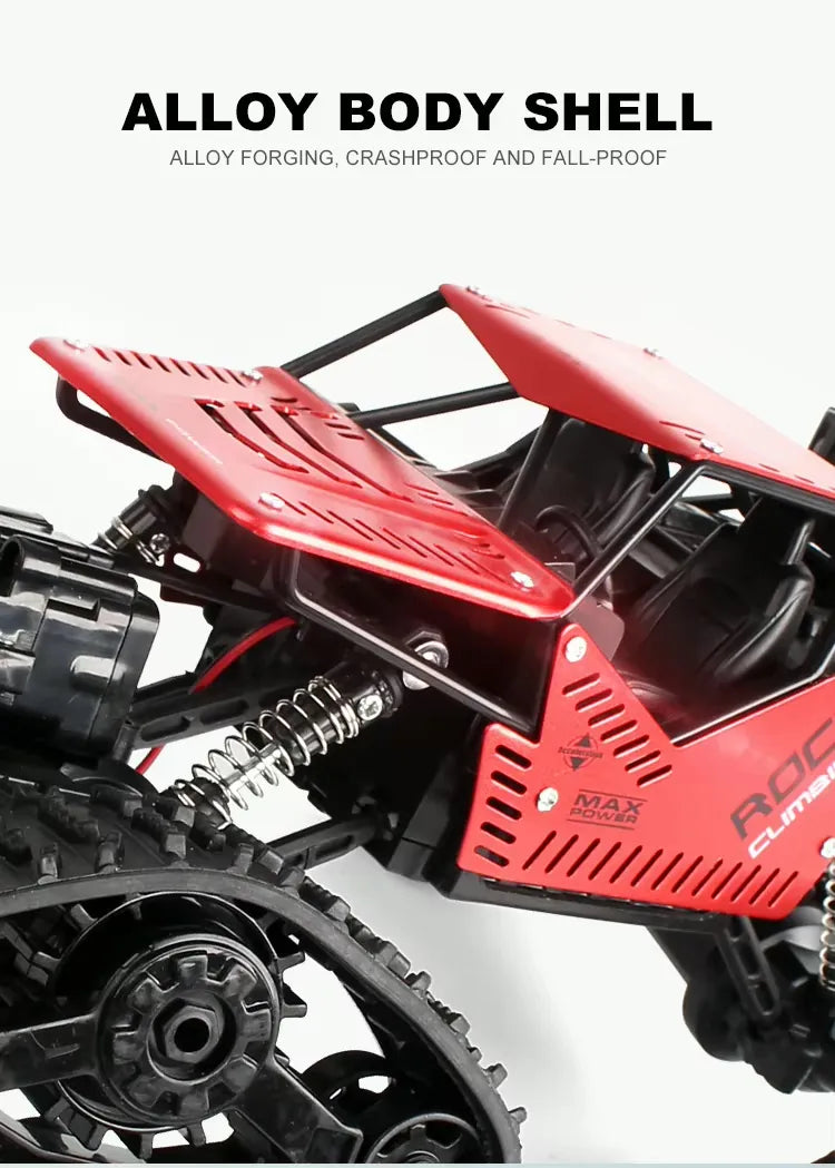 1:16 Scale Tracked RC Climbing Car - All-Terrain Off-Road 4WD Vehicle