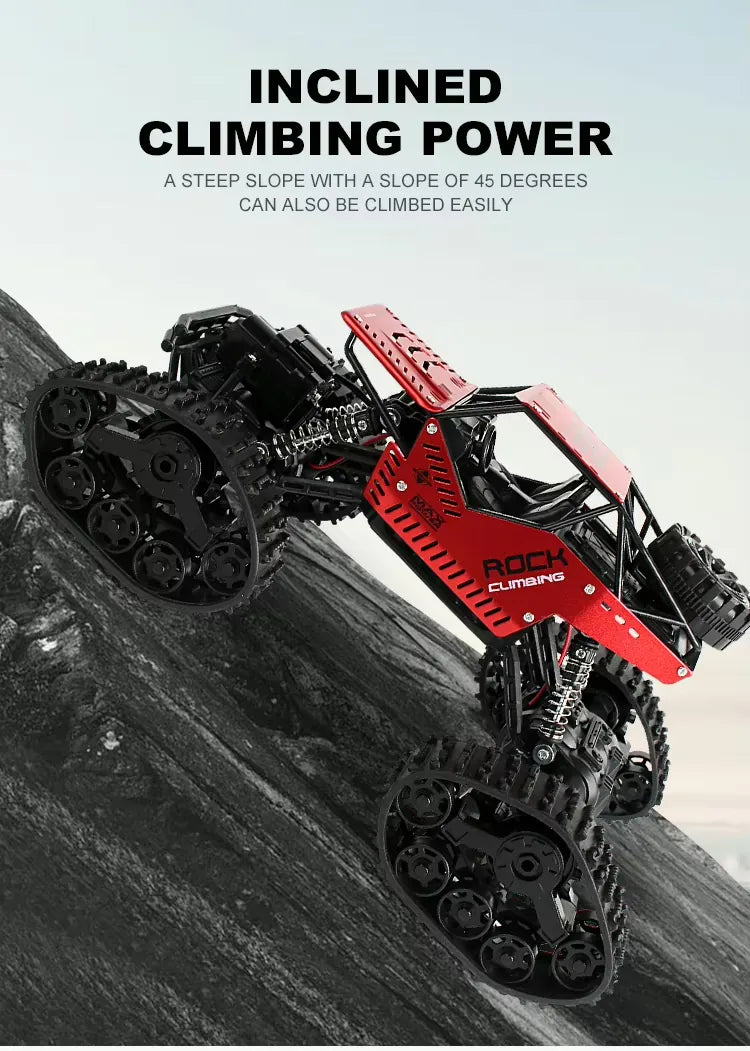 1:16 Scale Tracked RC Climbing Car - All-Terrain Off-Road 4WD Vehicle RC Car