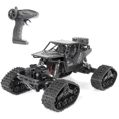 1:16 Scale Tracked RC Climbing Car - All-Terrain Off-Road 4WD Vehicle Black RC Car