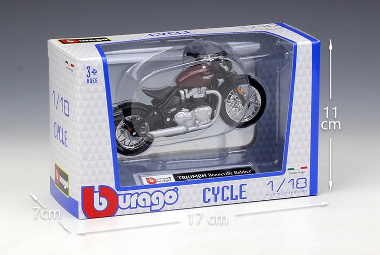 1:18 Triumph 2021 Bonneville Bobber Motorcycle Model