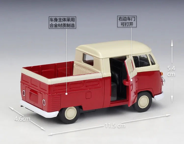 1:36 Volkswagen 1964 T1 Double Cabin Pick Up