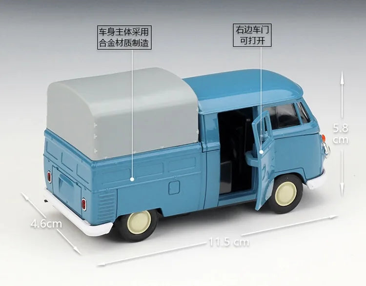 1:36 Volkswagen 1964 T1 Double Cabin Pick Up