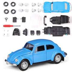 1:24 Assembly Line Volkswagen 1965 Beetle Blue Die Cast Model Car