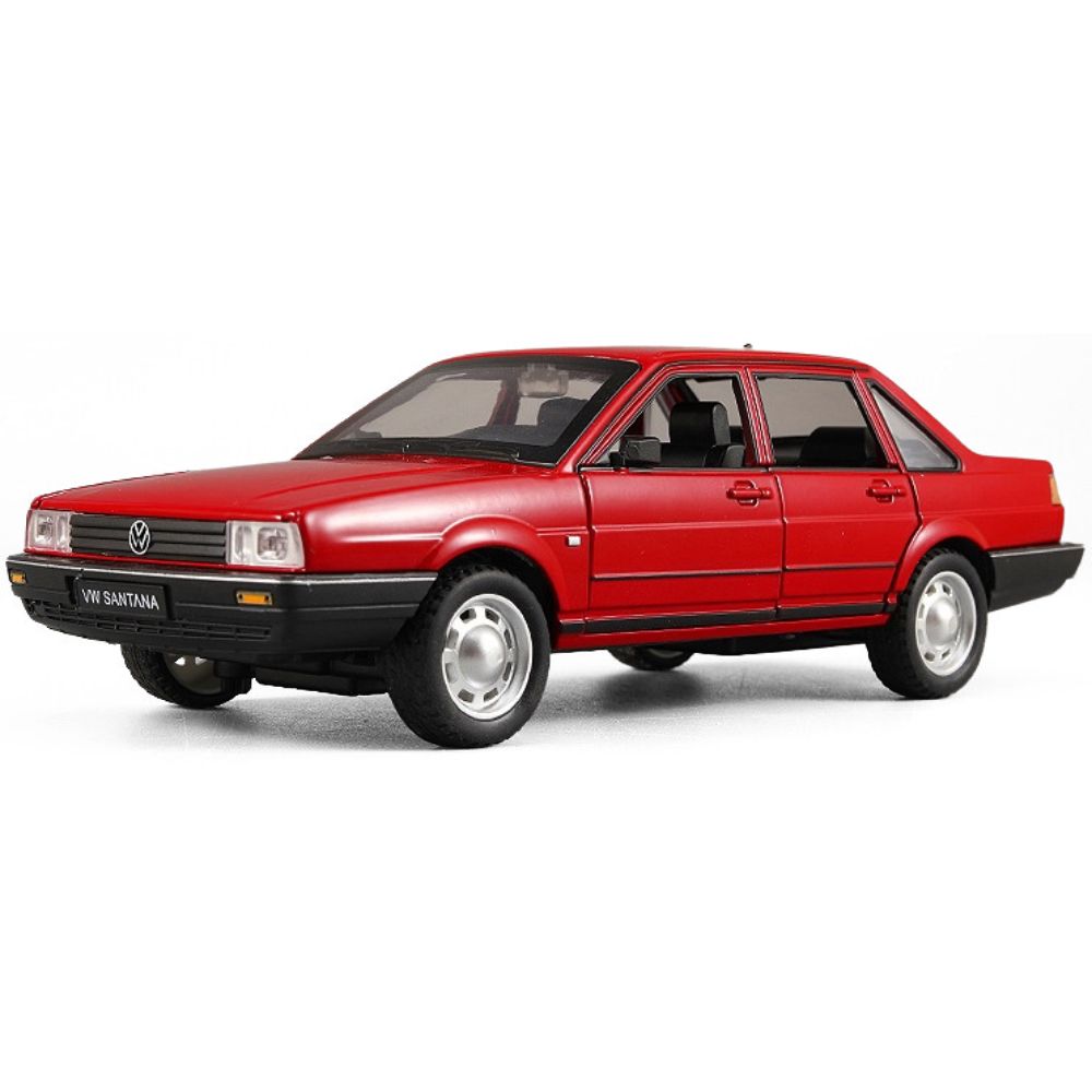 1:24 Volkswagen 1981 Santana Red Die Cast Model Car