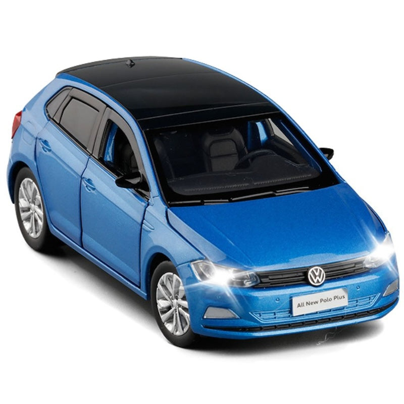 1:32 Volkswagen 2017 Polo Blue Die Cast Model Car