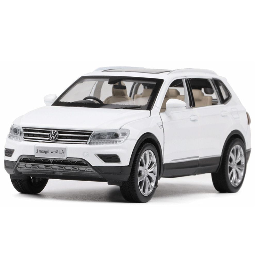 1:32 Volkswagen 2019 Tiguan L White Die Cast Model Car