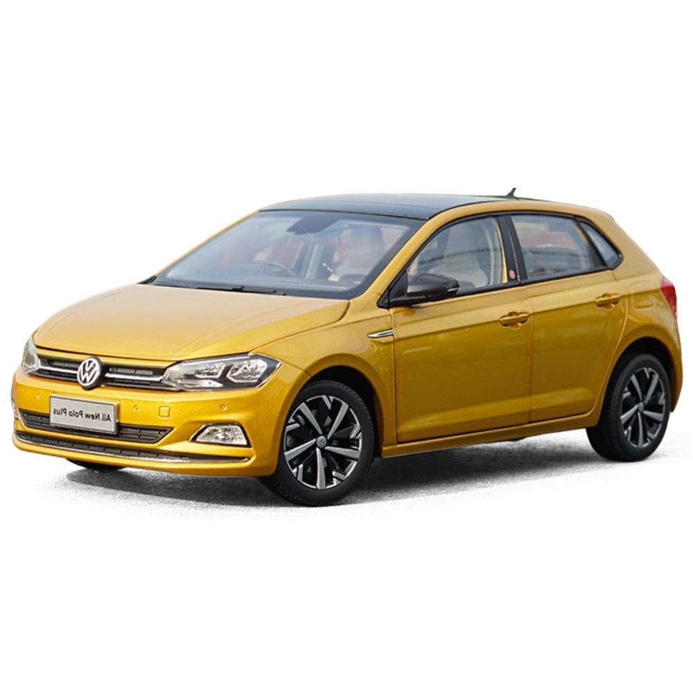 1:18 Volkswagen 2023 Polo Yellow Die Cast Model Car