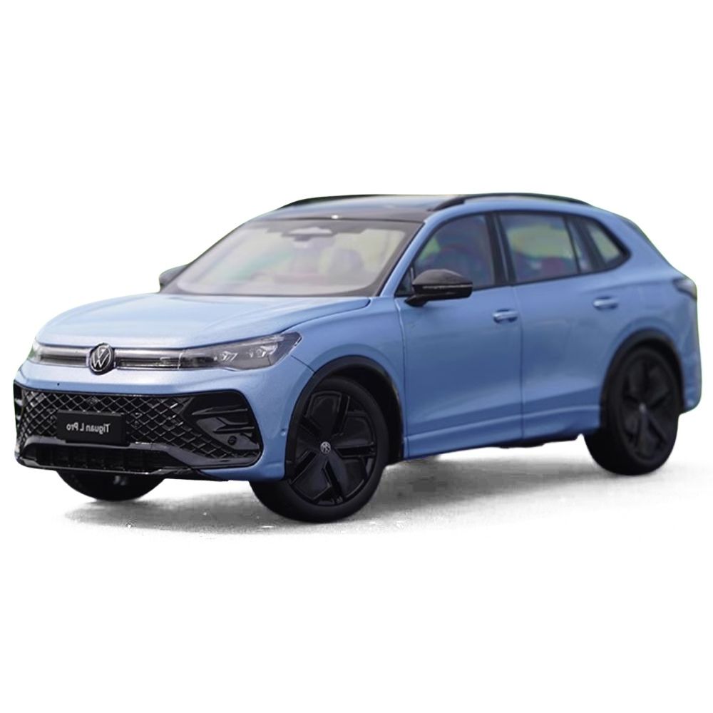 1:18 Volkswagen 2024 Tiguan L Blue Die Cast Model Car