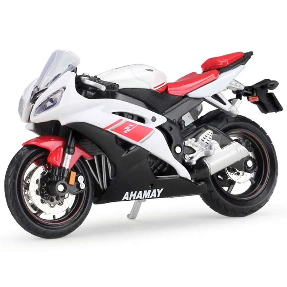 1:18 YAMAHA 2008 YZF-R6 White Motorcycle Model