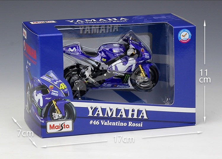 1:18 YAMAHA 2018 Factory Racing Team Motorcycle Model