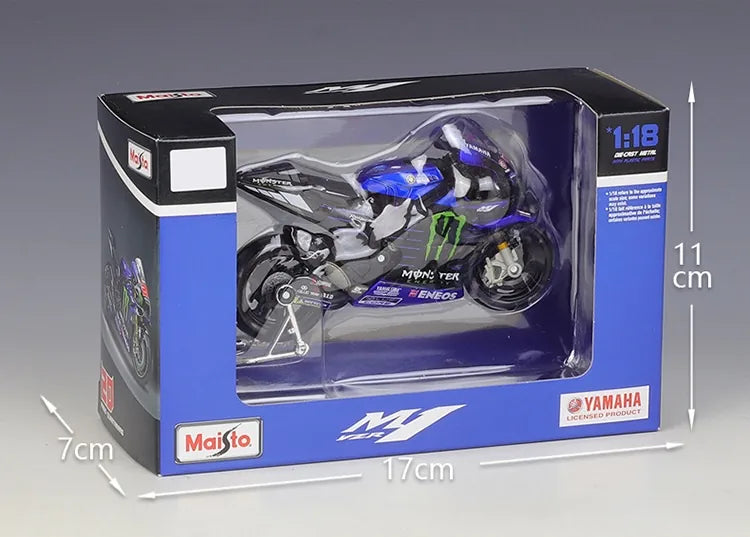 1:18 YAMAHA 2022 Factory Racing Team YR M1 Motorcycle Model