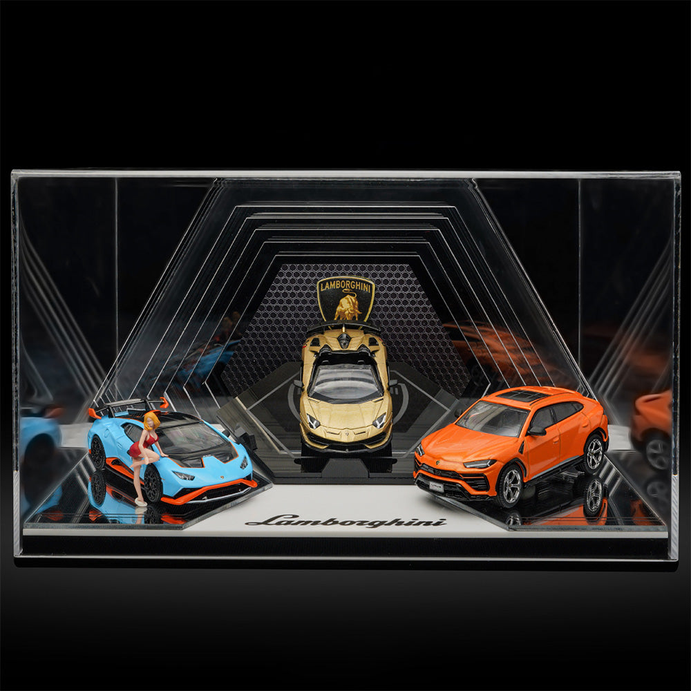 1:64 Automobile exhibition stand scene Lamborghini Scene